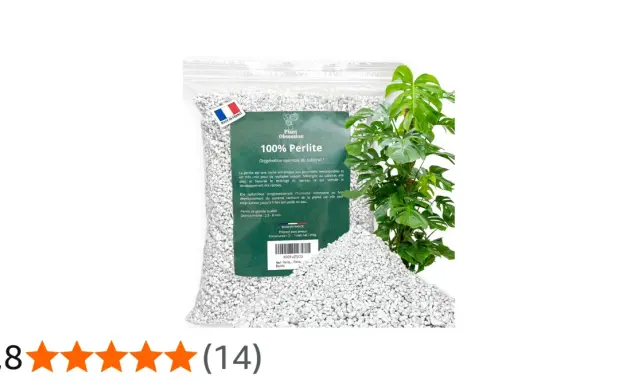 Un sac de perlite pour plante, idéal pour l'oxygénation et le drainage du substrat. Parfait pour le développement des racines.